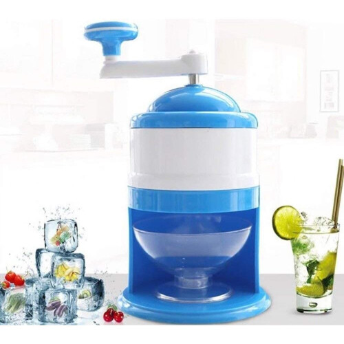 Portable Hand Crank Manual Ice Shaver Crusher Shredding Snow Cone Maker Machine 1