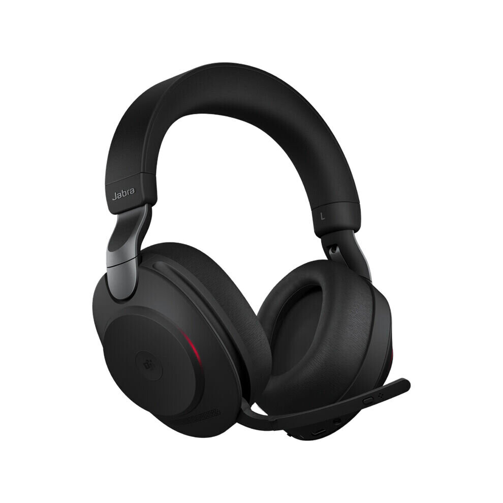 Jabra Evolve2 85 Noise-Canceling Wireless Over-Ear Headset (Unified Communication, USB Type-C, Black)