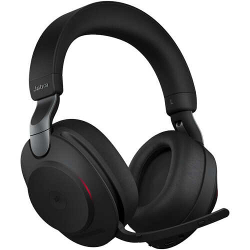 Jabra Jabra Evolve2 85 Noise-Canceling Wireless Over-Ear Headset (Unified Communication, USB Type-C, Black) 1