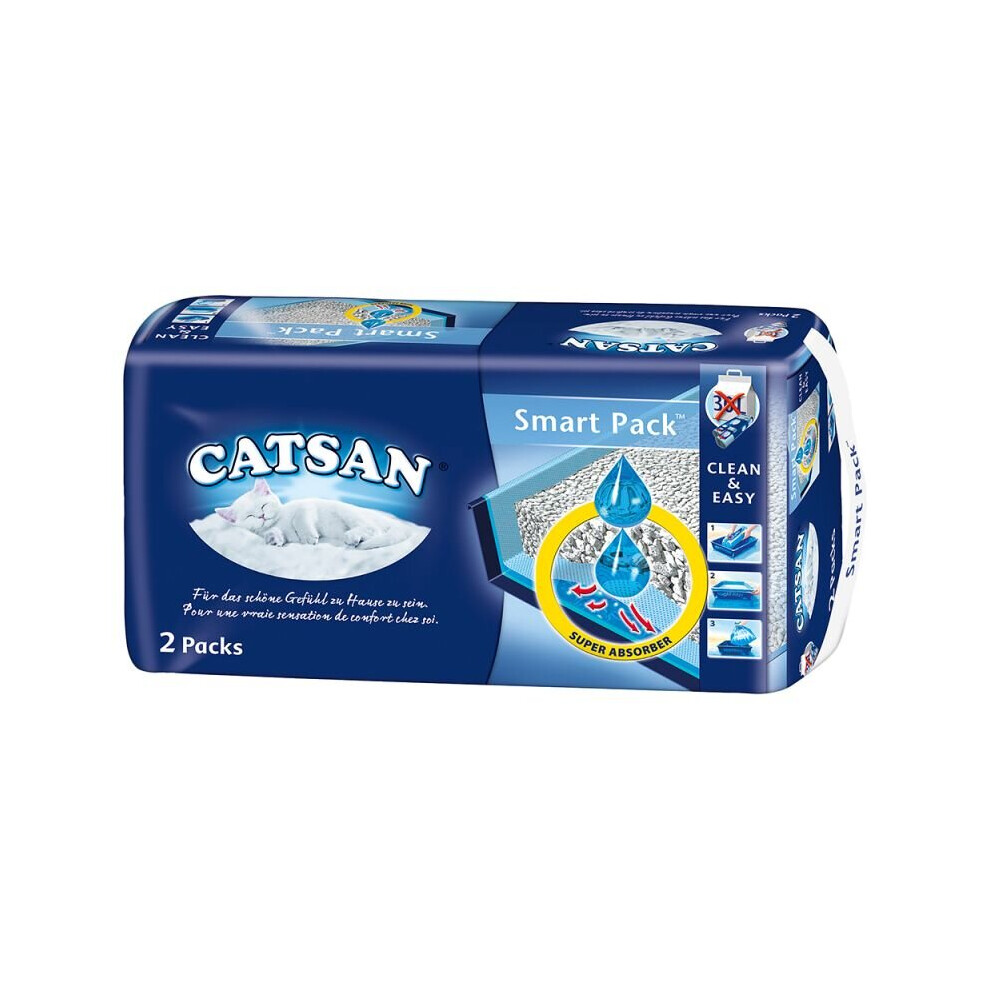 Catsan Pack Cat Litter 2 x 2 packs