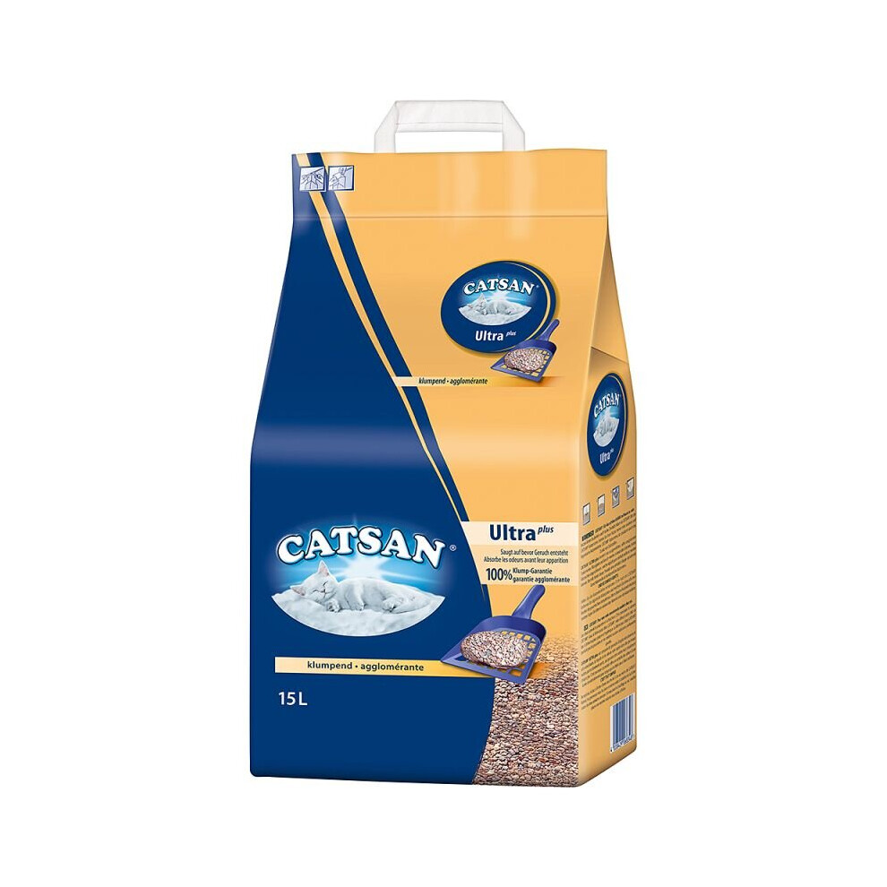 New Catsan Ultra Clumping Cat Litter 15L