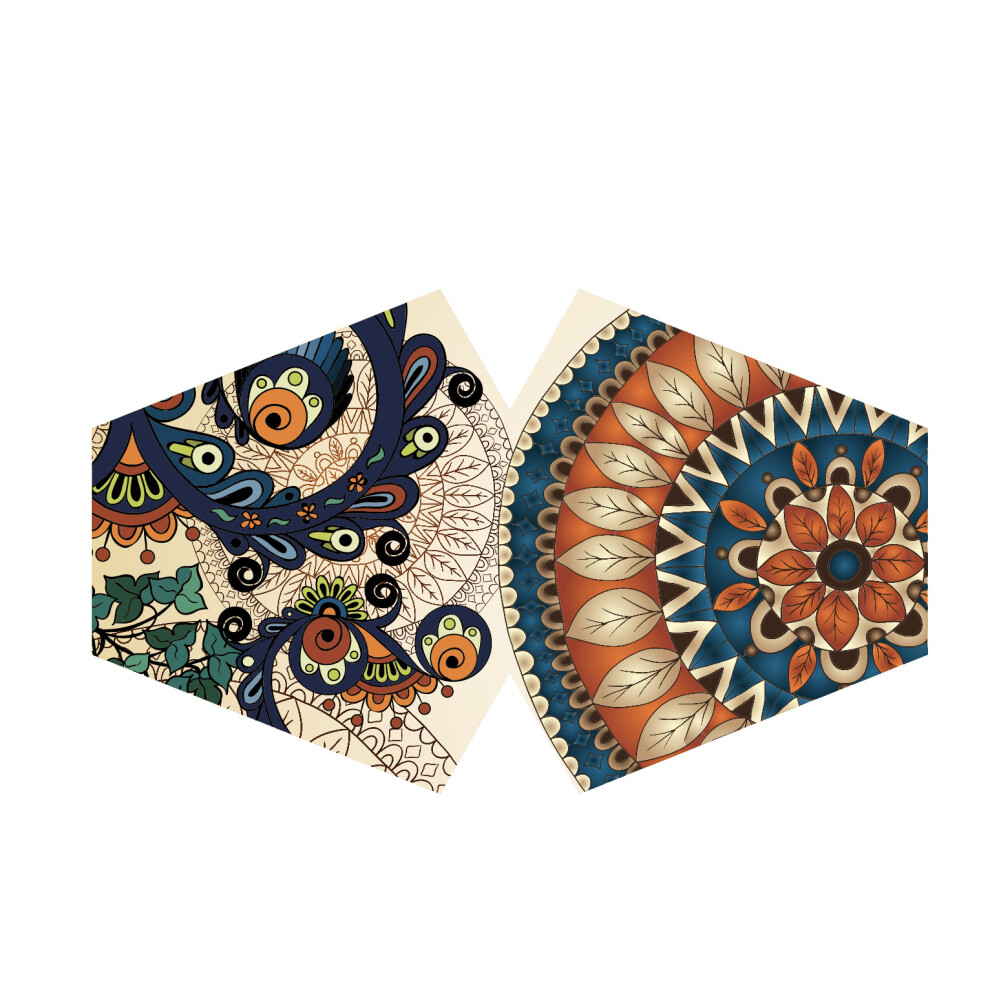 Ancient Wisdom Multicoloured Reusable Face Masks Washable Fashionable
