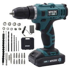 MYLEK 21V Compakt Cordless Drill & 29pc Accessory Kit