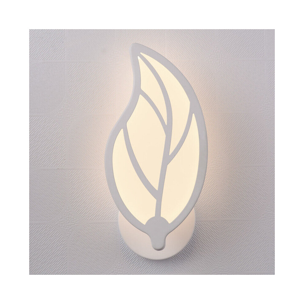 (Warm White) Modern Leaf 10W LED Wall Light Corridor Bedside Wall Lamp