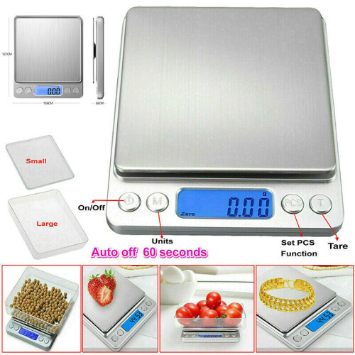 Small Kitchen Weighing Scales Digital Electronic Pocket Baking Food Scales Tools