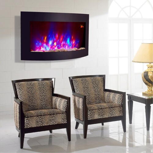 TruFlame Wall-Mounted 7-Colour Arched Electric Fire With Pebble Effect 2