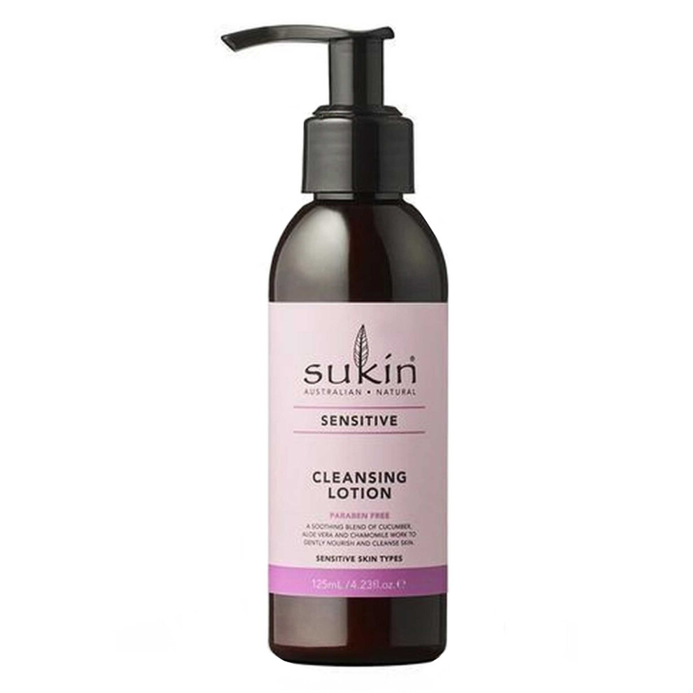Sukin Cleansing Lotion Pump 125ml for Sensitive Skin