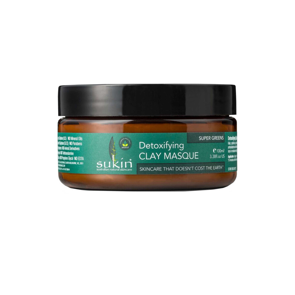 Sukin Detoxifying Facial Masque Super Greens 100ml for Normal to Dry Skin