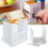 Adjustable Slicing Cutter Toast Tool Bread Loaf Slicer Guide Kitchen Foldable 2