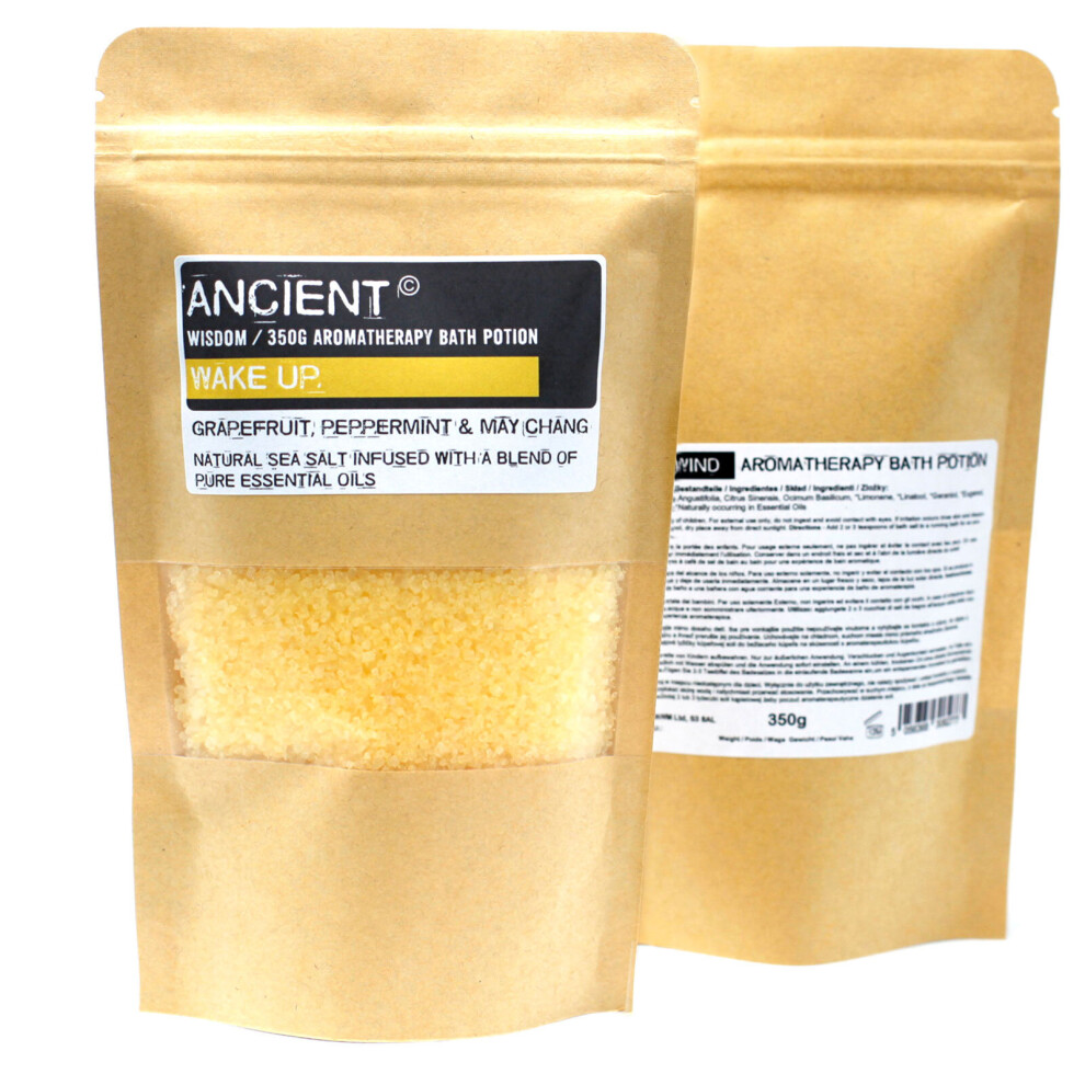 Ancient Wisdom (Wake Up) Aromatherapy Bath Potion In Kraft Bag