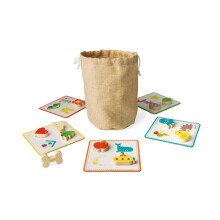 Janod Memory Touch Recognition Game - Plush Soft Toy