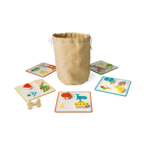 Janod Janod Memory Touch Recognition Game - Plush Soft Toy