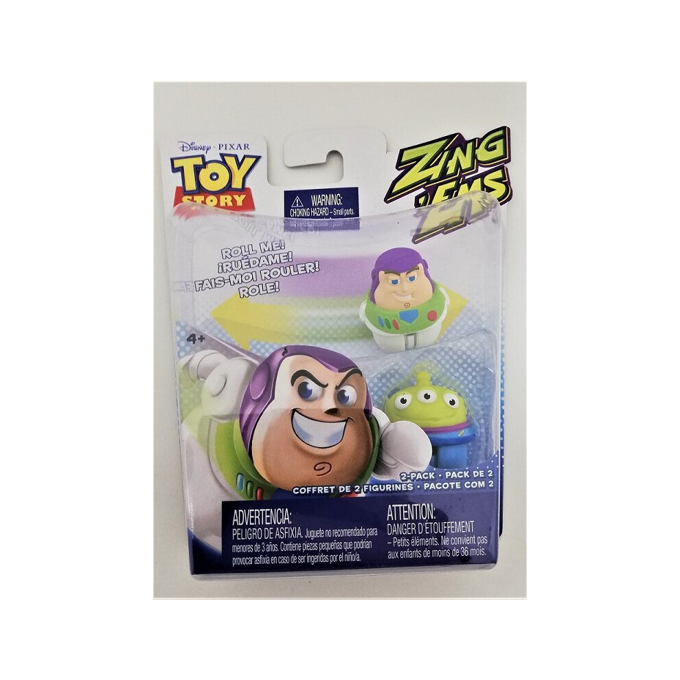 Toy Story Zing Ems - Buzz Lightyear & Alien  Disney Pixar - Mattel