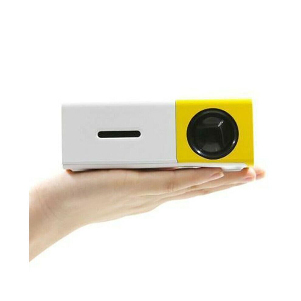 Portable Yellow Mini YG300 1080P Home Theater LED Projector