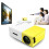 Draagbare gele Mini YG300 1080P Home Theater LED Projector 2
