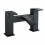 Matt Black Bath filler mixer tap square with waterfall effect 1