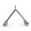 Kabalo Multi Gym V Handle Attachment Double Seated Row Lat Twin Cable Training Grip Bar 3