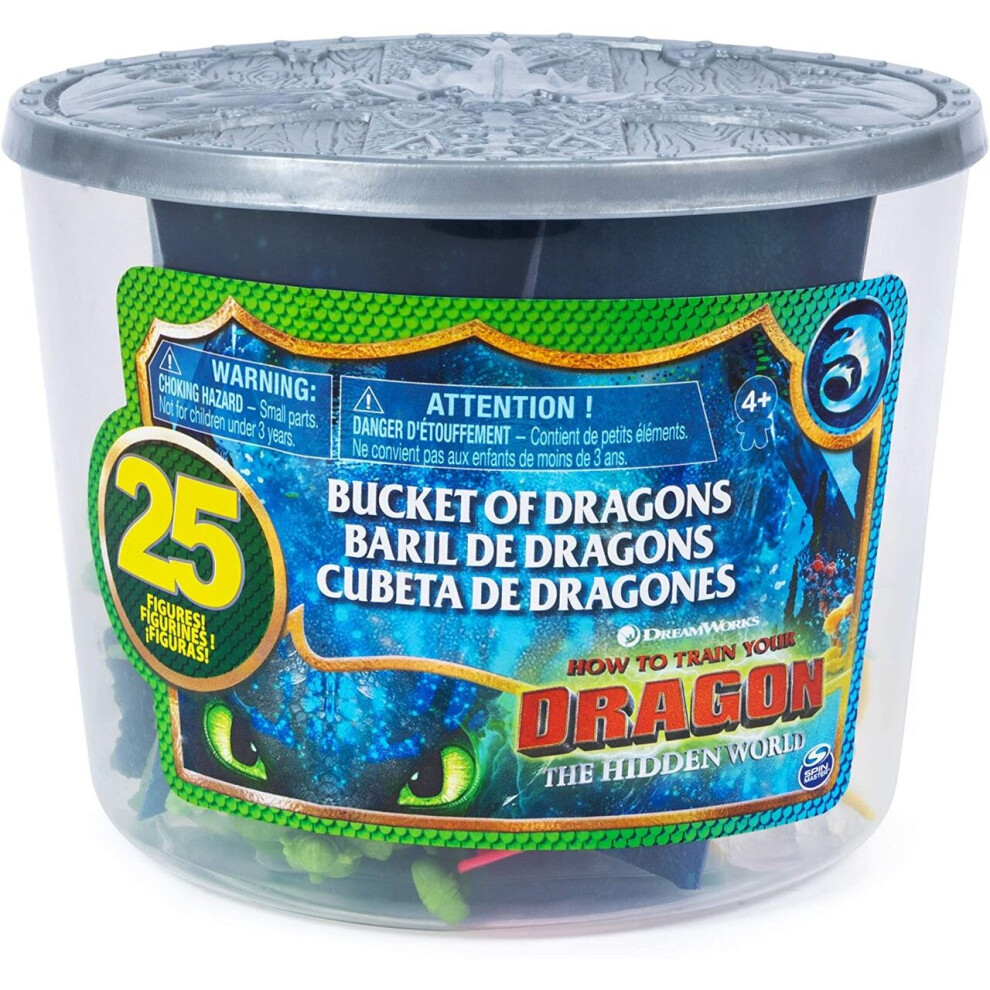 Spin Master How To Train Your Dragon Bucket Of Dragons 25 Dragons