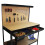 (Black) Workbench With Pegboard And Drawer Tool Garage Storage Heavy-Duty Steel Workshop DIY 2