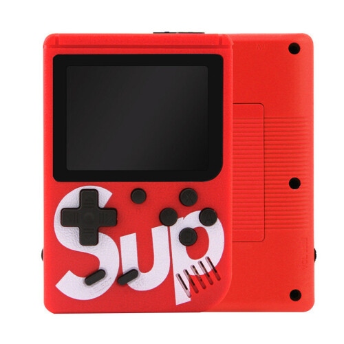 (Red) SUP Handheld Game Box - 400 Games + Controller 2