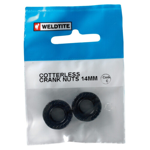 Weldtite Bike Bits Cotterless Crank Nuts - 2 Pieces