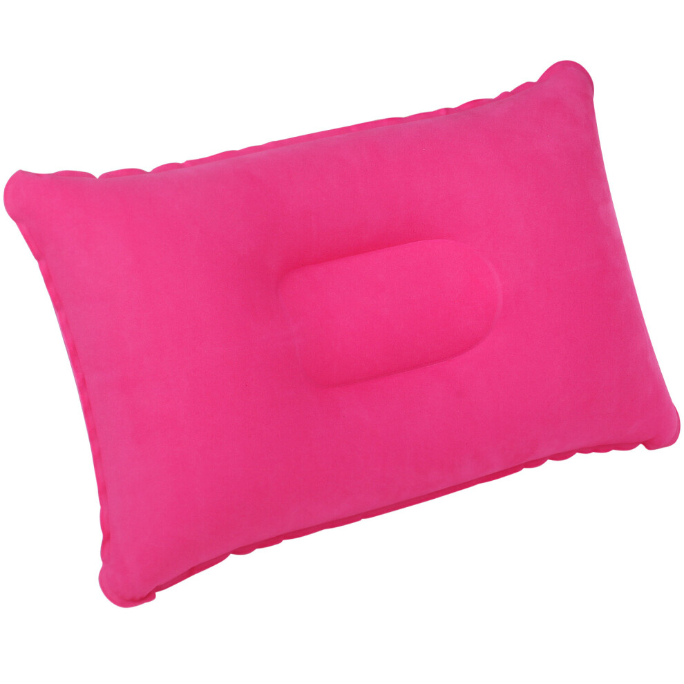 TRIXES Inflatable Pillow for Travel or Camping - Blow up Pillow - Pink Twin Pack