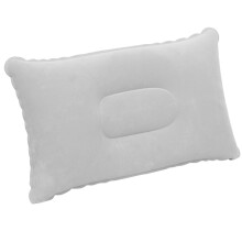 TRIXES Inflatable Pillow for Travel or Camping - Blow up Pillow - Grey Twin Pack