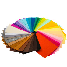 TRIXES 40Pcs Felt Fabric Sheets Assorted Colour for Crafts - 12 x 9 inch