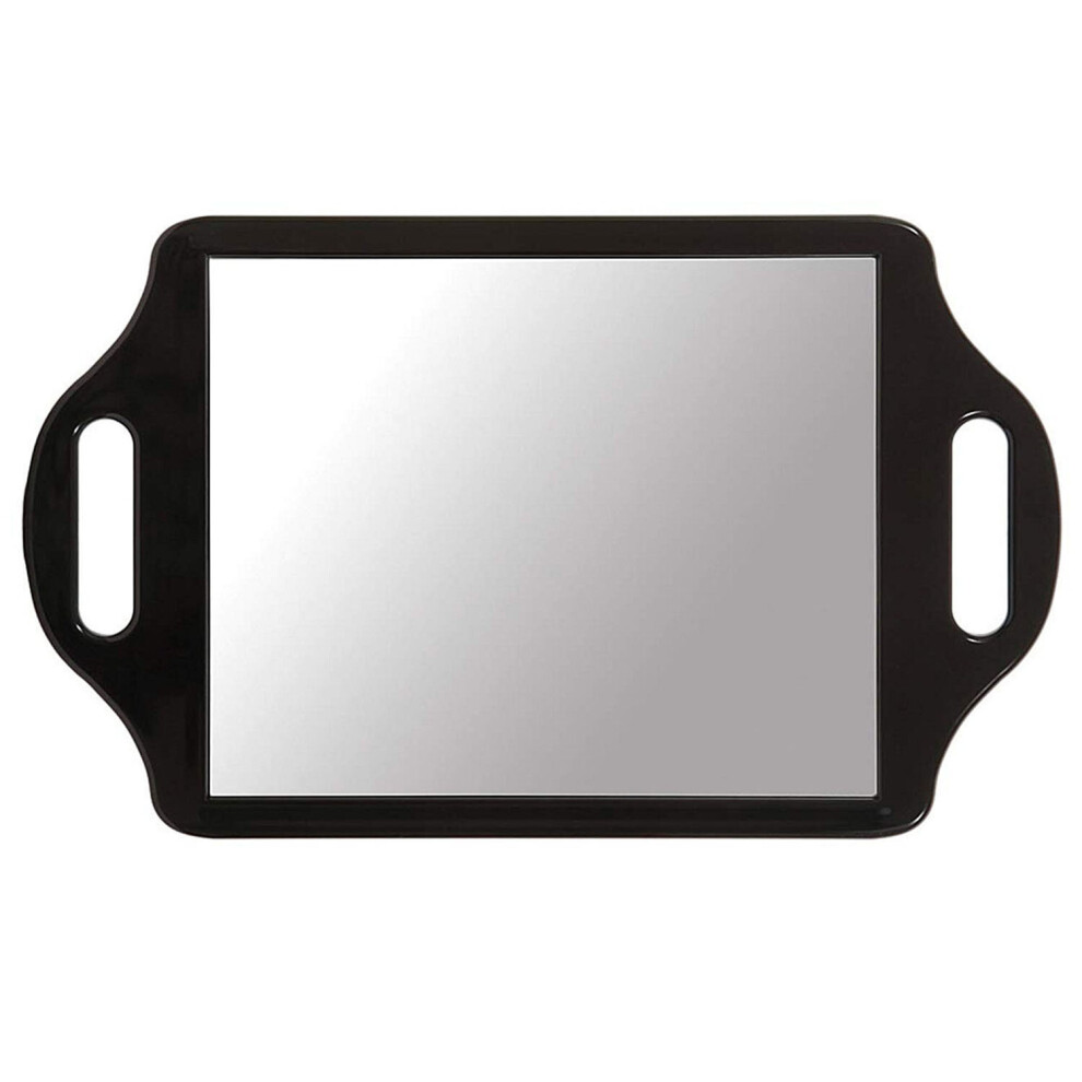 Trixes Hairdressers Mirror Salon Handheld With 2 Handles Professional Barbers