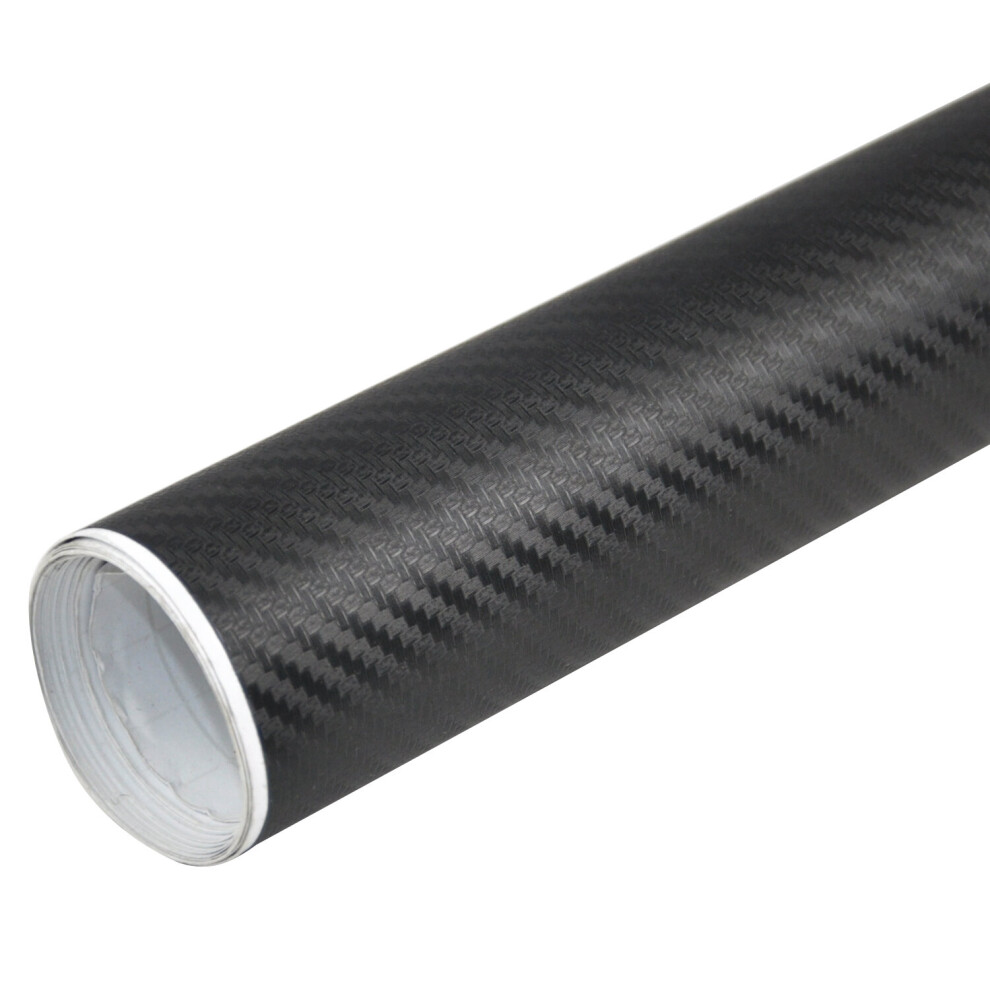 TRIXES 3D Carbon Fibre Vinyl Wrap Car Sticker 1500mm X 300mm