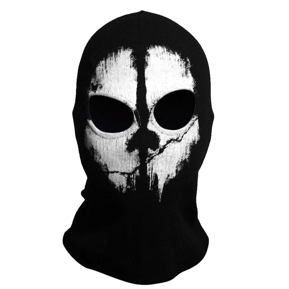 TRIXES Ghost Mask - Balaclava Motorcycling Paintball One Size Colour Black