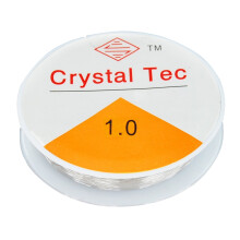 TRIXES 8m Spool Clear 1mm Elastic Stretch Thread for Bead Jewellery Crafts