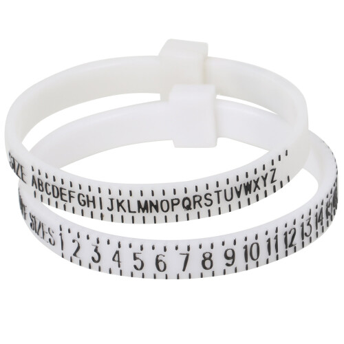 Adjustable Finger Ring Sizer Pair UK and US Sizes Measure Gauge Jewellers - By TRIXES