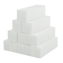10pk TRIXES White Nail Buffer Blocks For Natural & Acrylic Nails