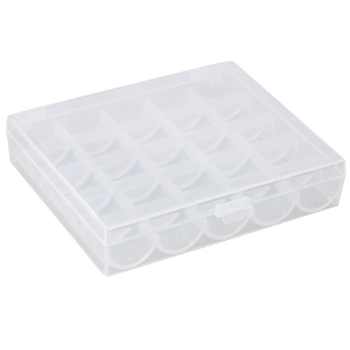 TRIXES 25 Bobbins Spool Storage Case Box