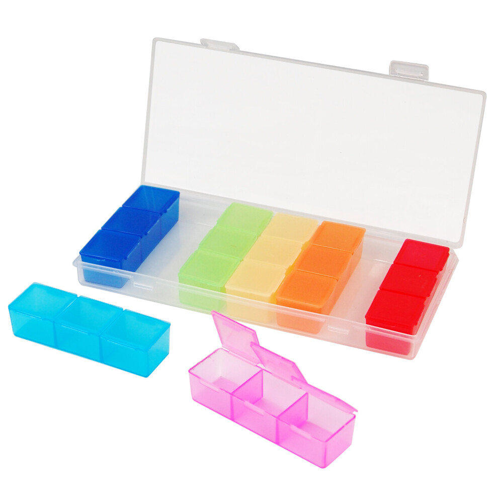 Trixes 7 Day Pill Box Tablet Holder Medicine Dispenser Organizer Tablets Case