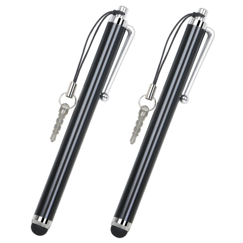 2pk Trixies Universally Compatible Touch Screen Black Stylus Pens