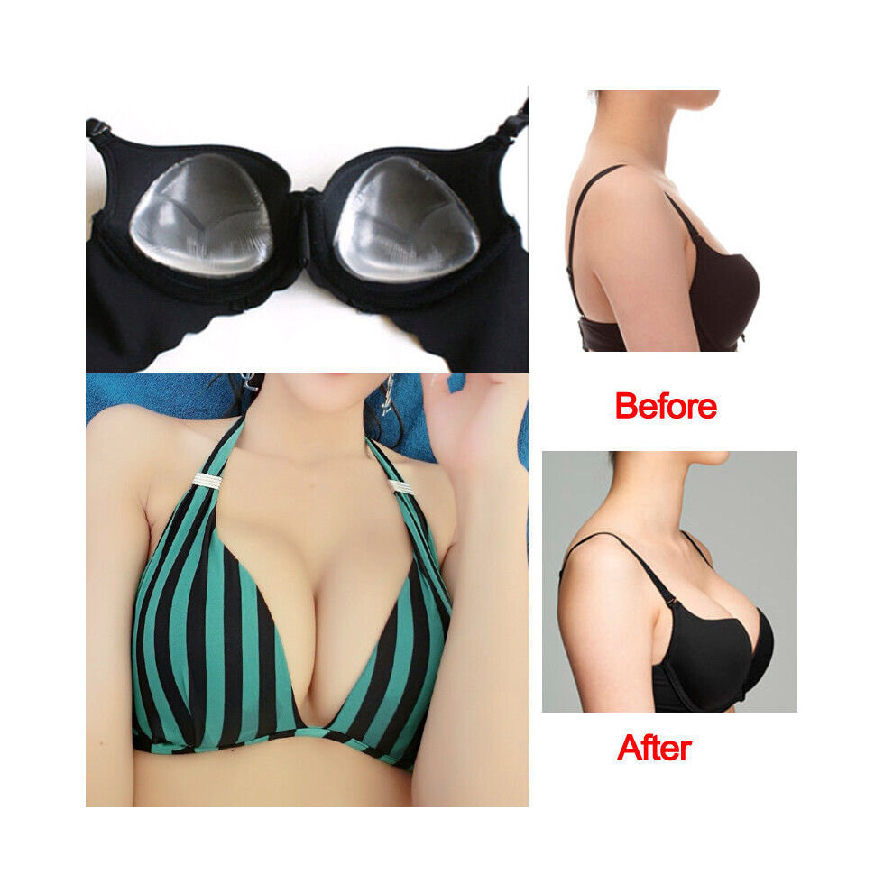 1 pair NEW Silicone Gel Bra Bikini Breast Enhancers Push Up Pads