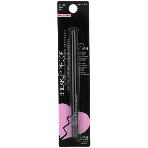 Wet n Wild Wet n Wild, Breakup Proof Retractable Gel Eyeliner, Black 1