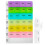 Weekly Pill Box 7 Day 28 Compartments Tablet Organiser with Labels 1