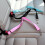Pets Car Adjustable Harness Seat Belt Blue 1