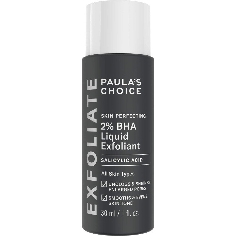 Paula's Choice Skin Perfecting 2% BHA Liquid Exfoliant - Salicylic Acid Exfoliator Peeling for Face - Blackhead, Whitehead & Blemish Remover - Combi