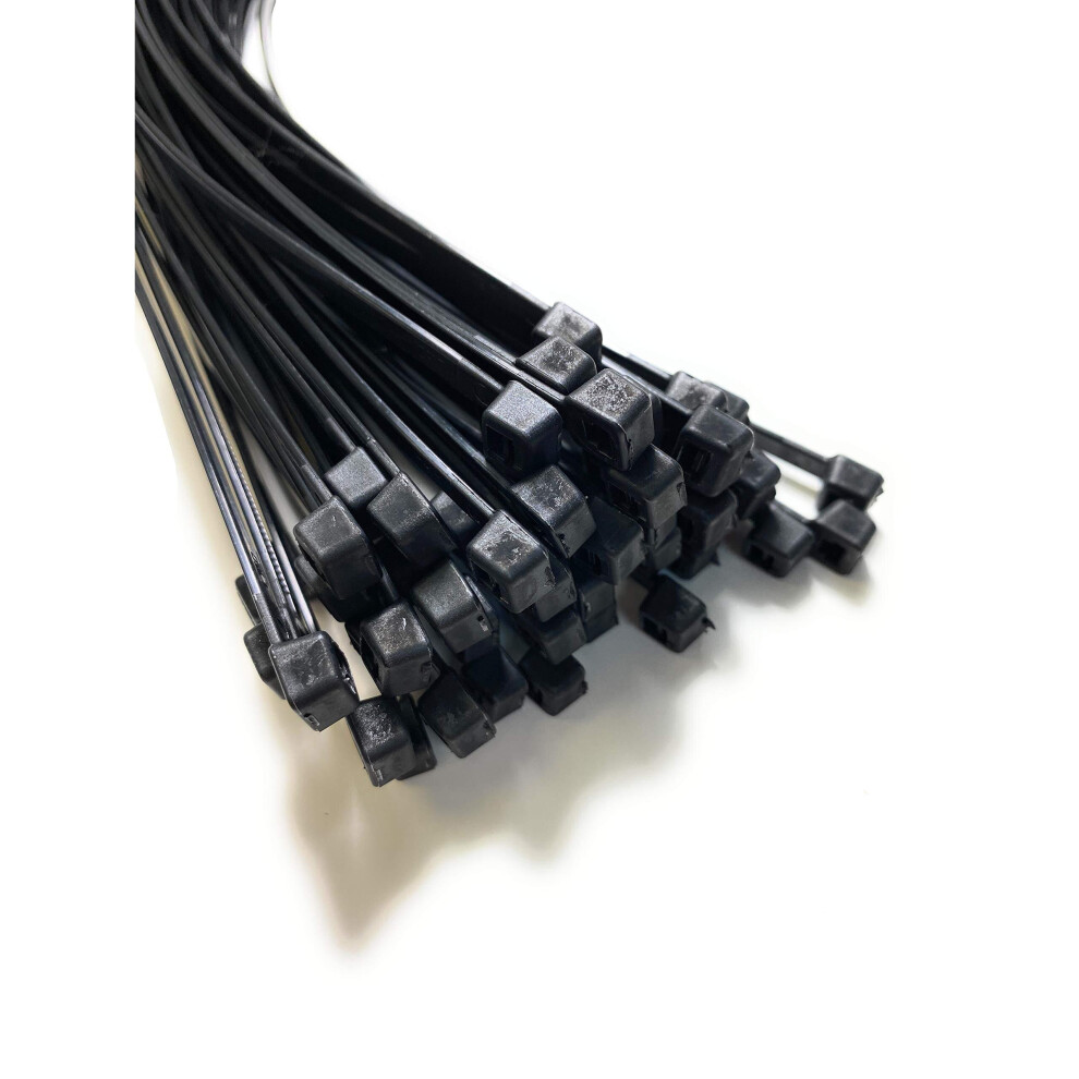 Heavy Duty Black Cable Ties 9.0mm x 750mm x20 Pieces