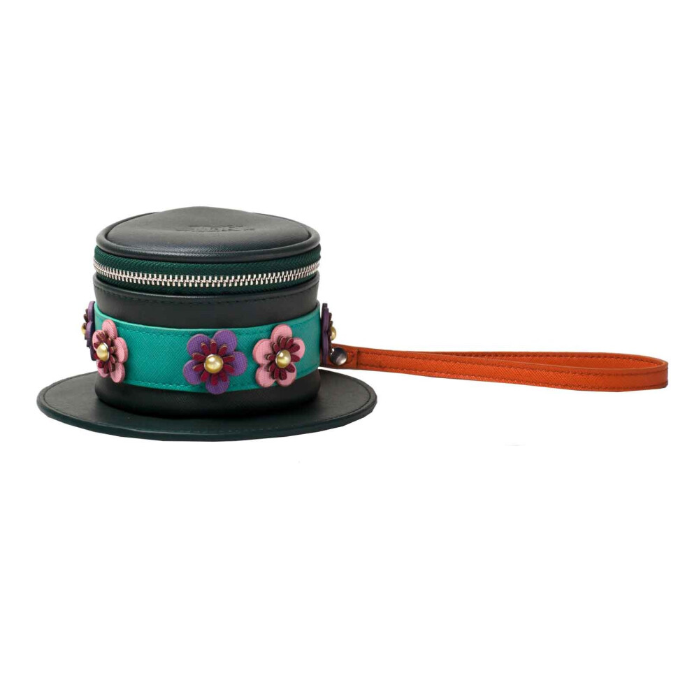 Mary Poppins Coin Purse Hat Logo new Official Disney green Womens