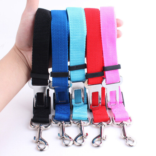 Pets Car Adjustable Harness Seat Belt Blue 1