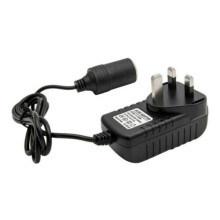 Car Cigarette Lighter 240V Mains Plug to 12V Socket Adapter AC/DC