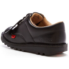 Kickers Kick Lo Core Junior Leather Shoes in Black 1KF0000439BTW [UK 1  EU 33]