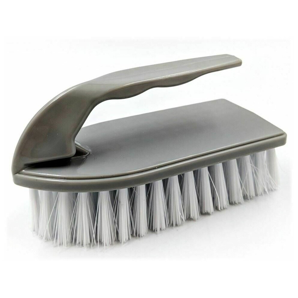 Floor Scrubbing Brush Hand Scrub Brush with Hard Stiff Bristles and Handle