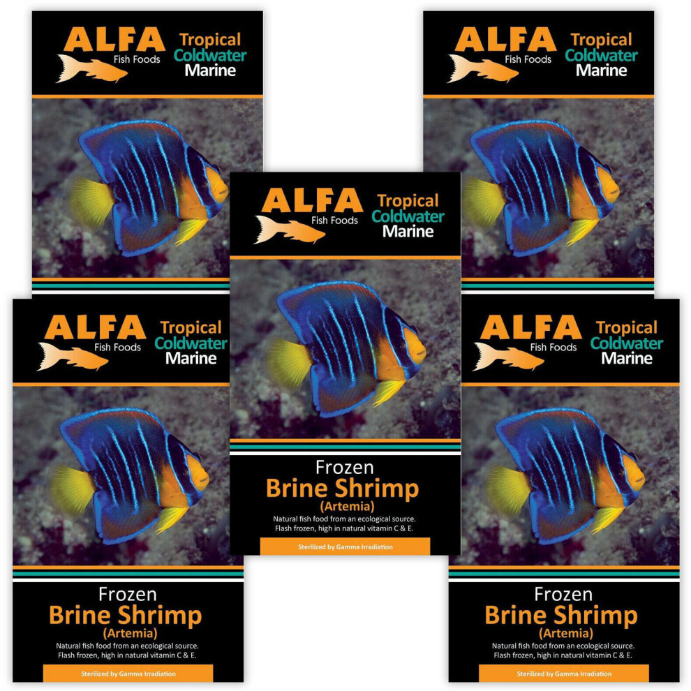 (x5) Alfa Frozen Brine Shrimp / Artemia
