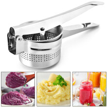 Potato Ricer Handheld Smooth Fruit Vegetable Masher Mincer Puree Juicer Make